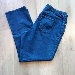 Avenue womens denim blue jeans size 18